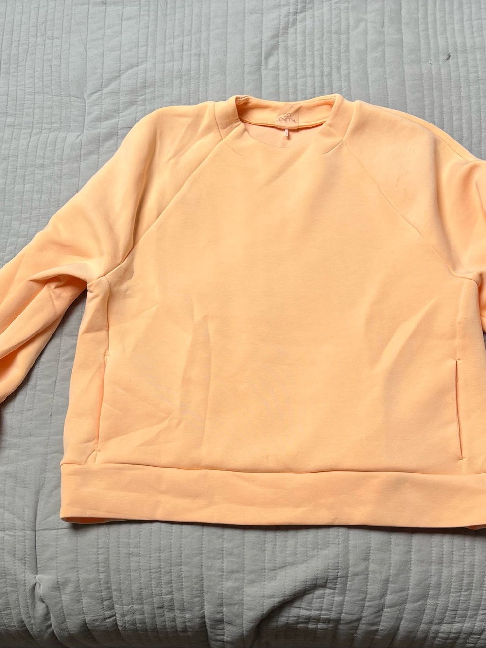 Women's Peach Crewneck Sweatshirt - Soft Everyday Pullover
